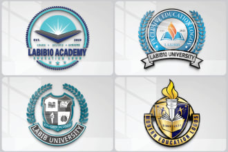design logo for education, school, college, university, institute, academy