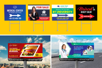 design exhibition, trade show, booth, yard sign, signboard, billboard, banner