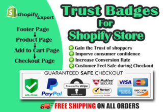 design, setup, and add trust badges to your shopify store