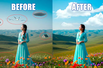 do professional photo editing and background removal in photoshop