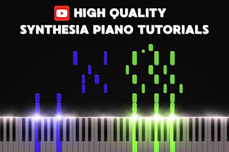 create a high quality custom synthesia piano tutorial