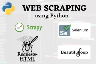 do python web scraping, data mining and automation