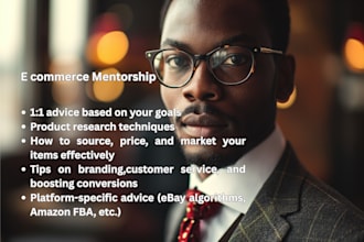 be your personal e commerce mentor for ebay, amazon, shopify and more