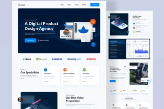 do website and landing page ui ux design