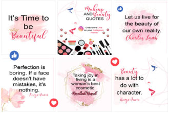 design inspirational,motivational,love,beauty quotes for instagram with logo