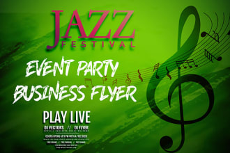 design party flyer, club, event, or concert flyer