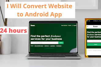 convert website to android app within 24 hours