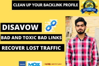 identify disavow toxic links and remove negative backlinks