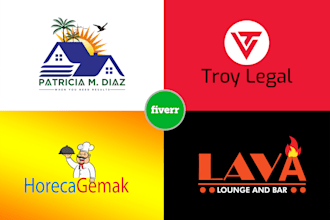 do simple, modern, and custom business logo design