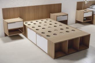 make 3d model of furniture woodworking