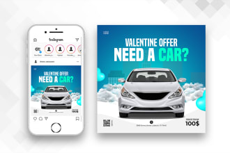 create instagram post design, social media posts, facebook ads, web banner