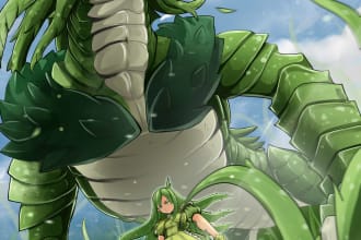 draw cool or cute monster fantasy creatures