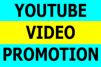 organic youtube video promotion and marketing