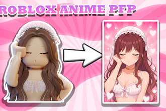 turn your roblox avatar into an anime style pfp