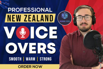 do new zealand english voice overs for narration and audiobooks