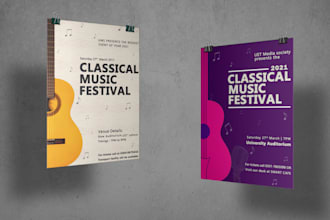 design modern movie posters and event flyers