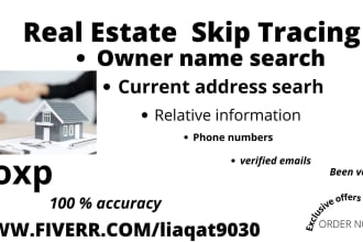 provide motivated seller real estate leads with skip tracing