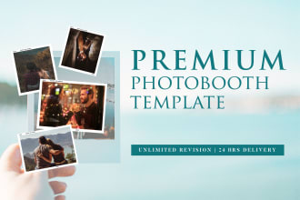 create premium photo booth template for your events