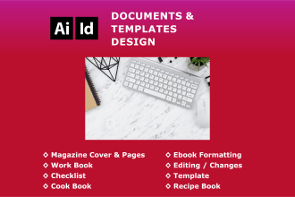 design documents, forms, and templates with indesign