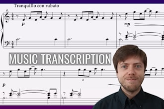 transcribe audio into professional sheet music
