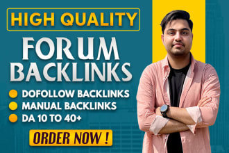 do high da90 forum posting high quality dofollow seo backlinks