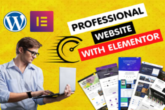 be elementor expert and build elementor website,  wordpress website design