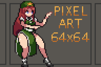 design a 64x64 pixel art character for you