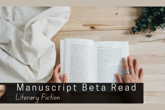 beta read and critique your literary fiction manuscript