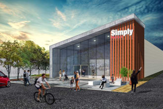design architectural urban project, 3d modeling and exterior rendering