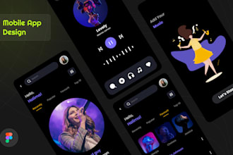 mobile app ui ux prototype design by figma