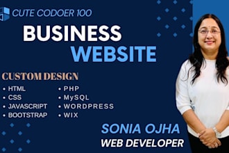 design professional business website modern responsive fast