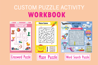 design custom puzzle activity workbook