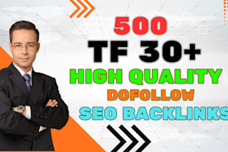 provide tf 30 plus outreach SEO backlinks