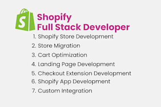 do shopify customisation and fix shopify bugs