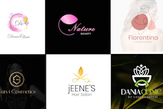 design natural cosmetic beauty and skincare logo
