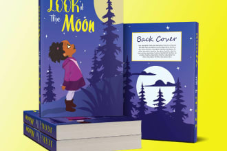 design children book cover, coloring pages