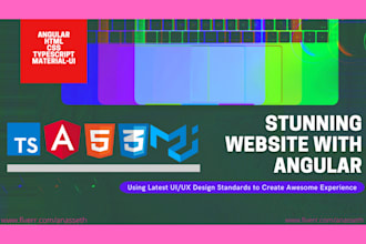 develop stunning website using angular