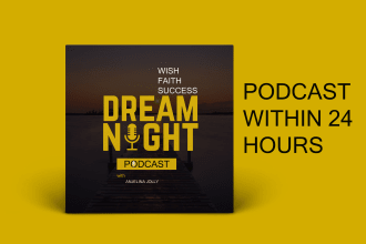 design itunes podcast cover art within 24 hours