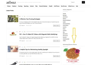 advertise your digital ads banner on my general blog website