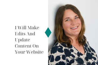 make updates and edits to your website