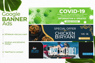 design professional google banners ads