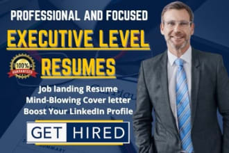 write your senior,  vp, svp, director, or executive resume