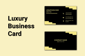 do unique luxury modern professional business card and stationary design