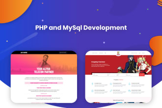 do PHP and mysql web development