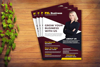 do professional corporate flyer and business flyer design