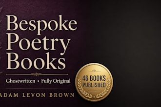 ghostwrite a bespoke poetry collection about you or someone you love