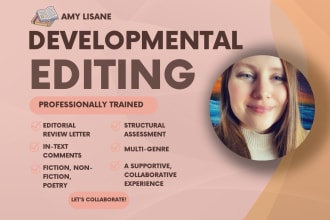 provide a comprehensive developmental edit of your novel