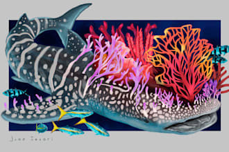 makes illustrations so that you can use in your projects