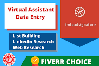 be your web researcher and b2b lead generator