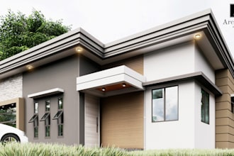 design a modern bungalow house